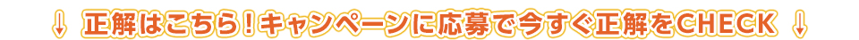 正解はこちら！キャンペーンに応募で今すぐ正解をCHECK