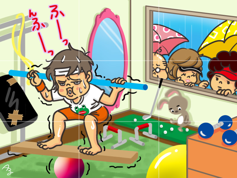 2つの絵を見比べて、違うところがいくつあるのかを答えてね！！