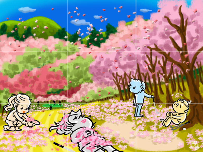 2つの絵を見比べて、違うところがいくつあるのかを答えてね